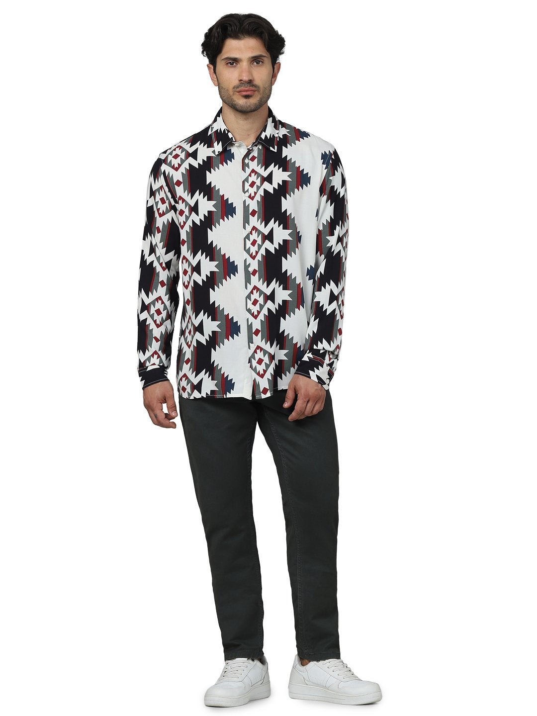 Celio Men Olive Solid Slim Fit Cotton Jeans