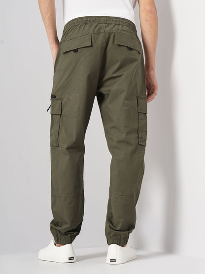 Olive Regular Fit Cargos