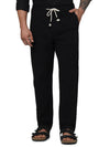 Celio* Cotton Regular Fit Black Trouser