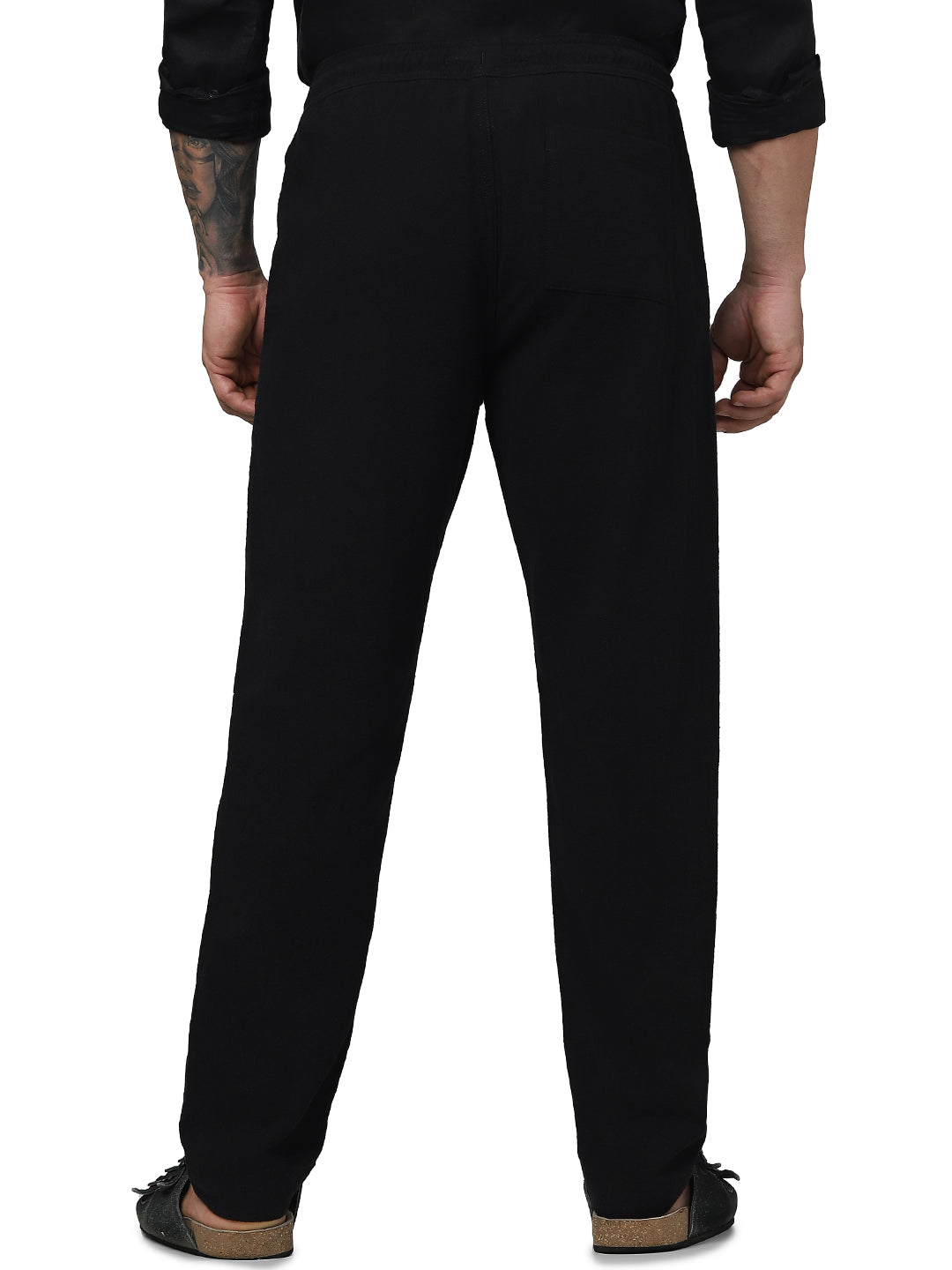 Black Regular Fit Trousers