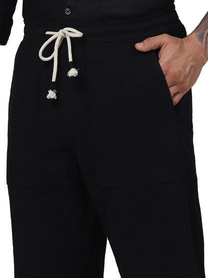 Black Regular Fit Trousers