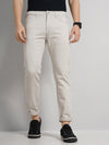 Celio* Cotton Slim Fit Beige Trouser