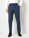 Celio* Formal Polyester Slim Fit Navy Blue Trouser