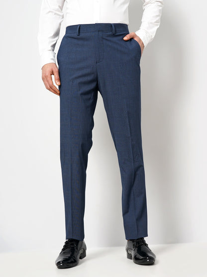 Navy Blue Slim Fit Trousers