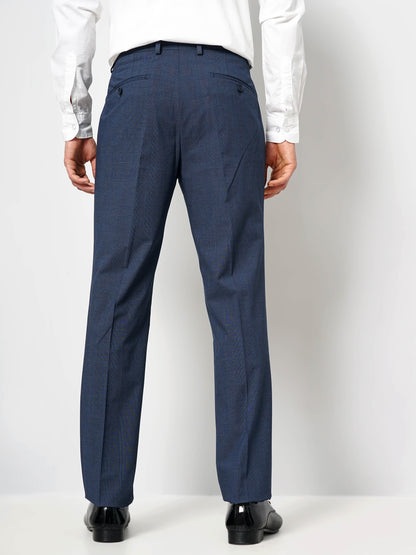 Navy Blue Slim Fit Trousers