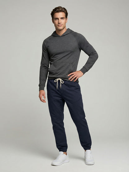 Celio* Men Navy Blue Solid Jogger Fit Cotton Jeans