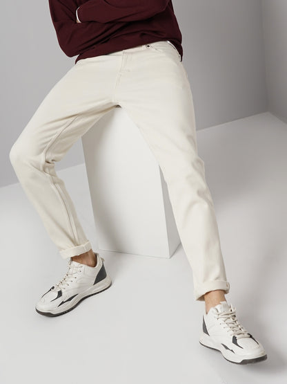 Beige Slim Fit Jeans