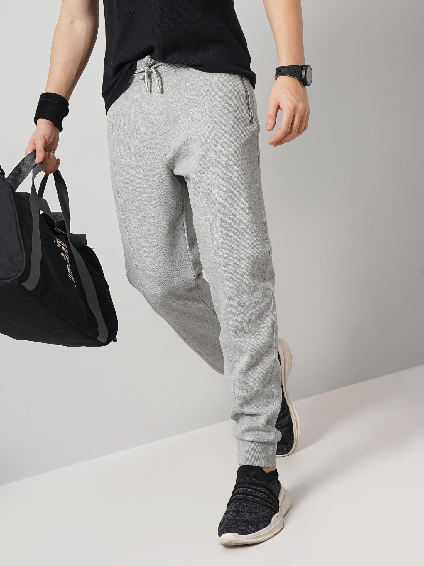 Grey Slim Fit Trousers