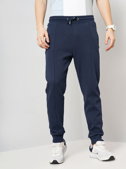 Navy Blue Slim Fit Trousers