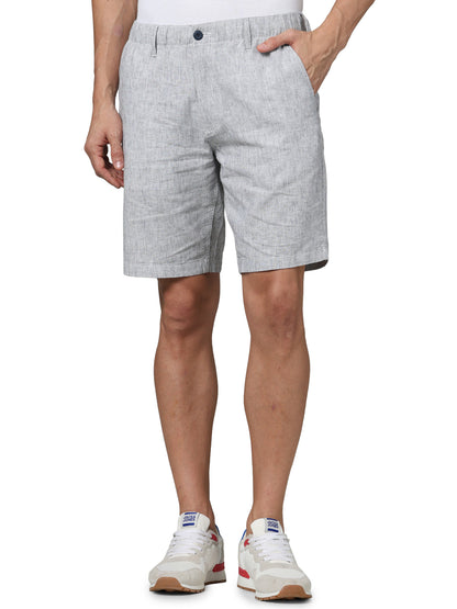 Navy Regular Fit Shorts