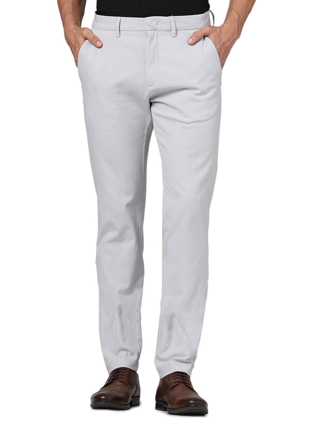 Grey Slim Fit Trousers