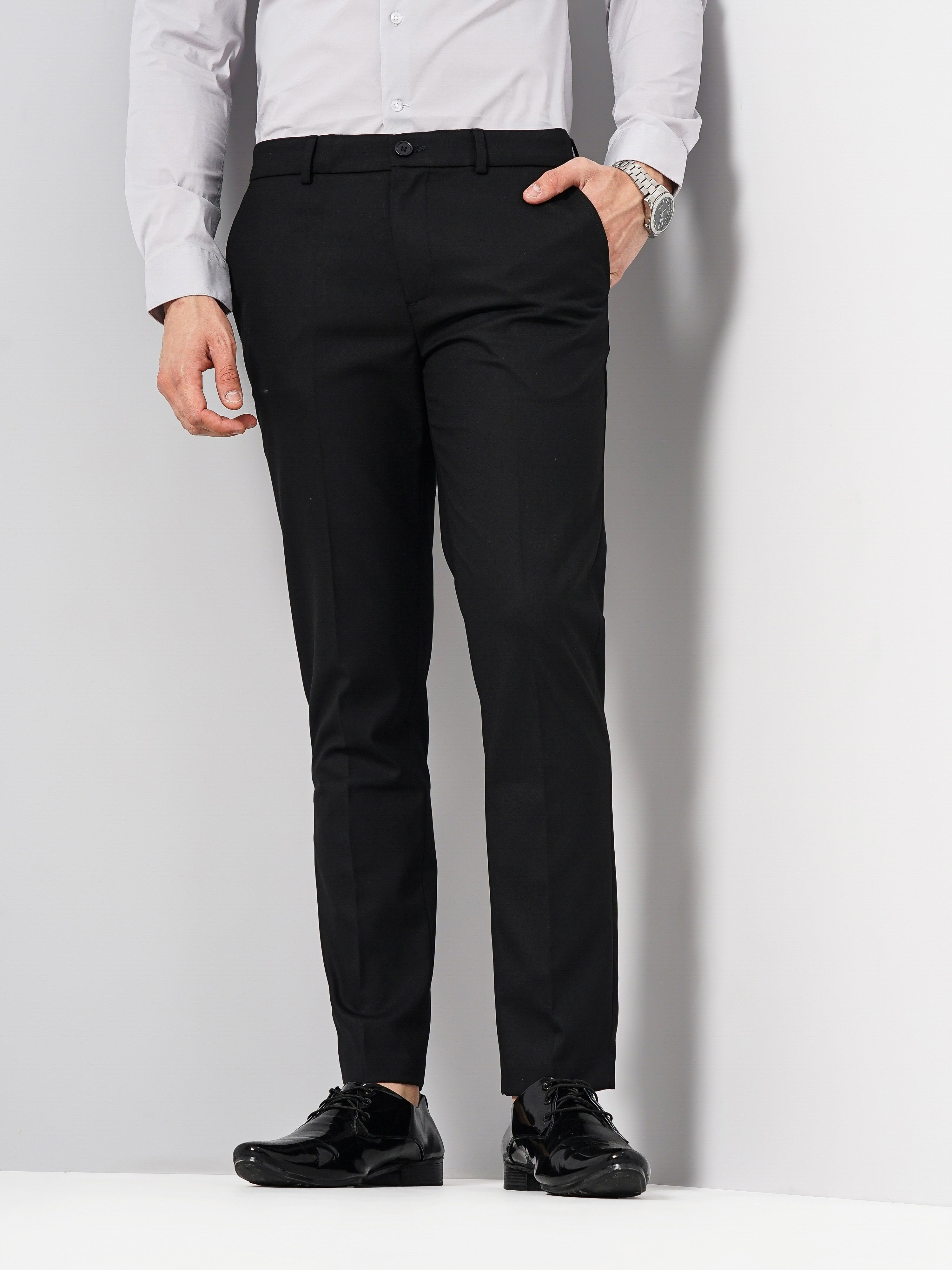 Black Slim Fit Trousers