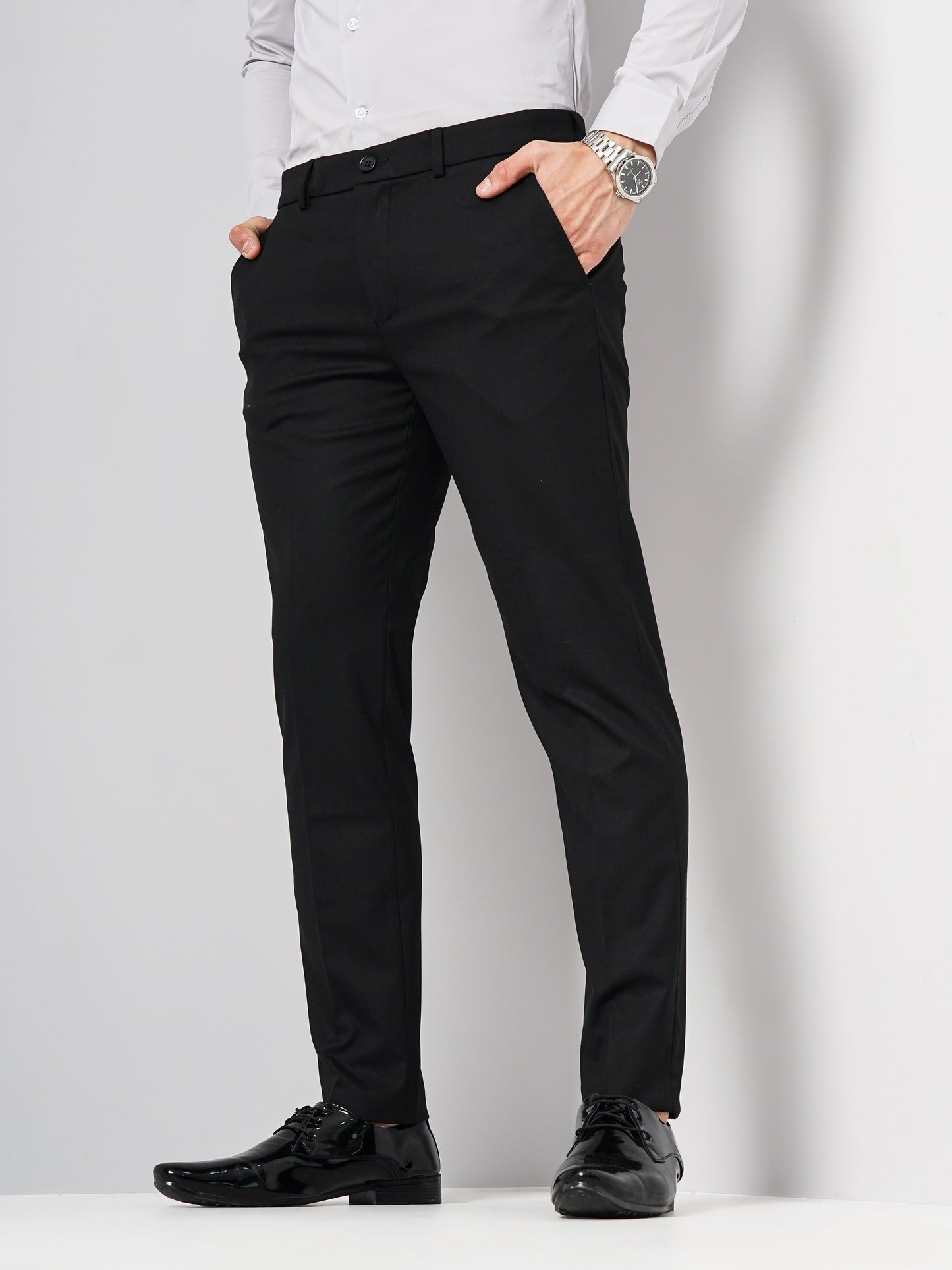 Black Slim Fit Trousers