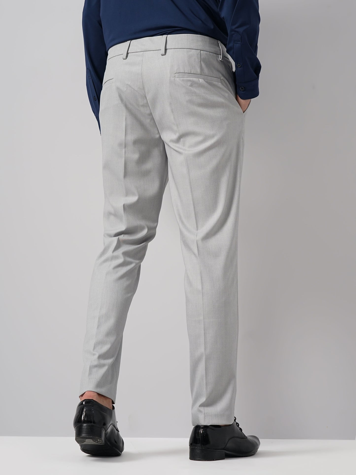 Grey Slim Fit Trousers