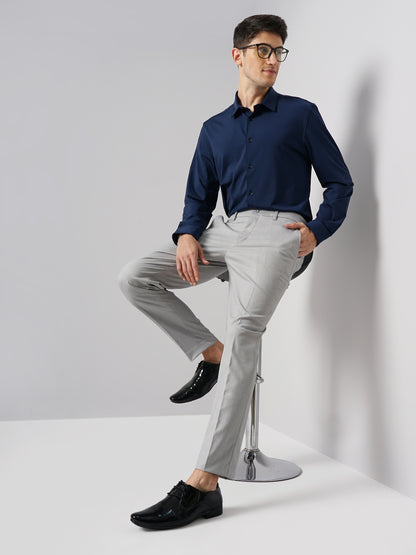 Grey Slim Fit Trousers