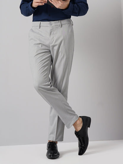 Grey Slim Fit Trousers