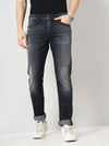 Celio* Cotton Straight Slim Fit Black Jean