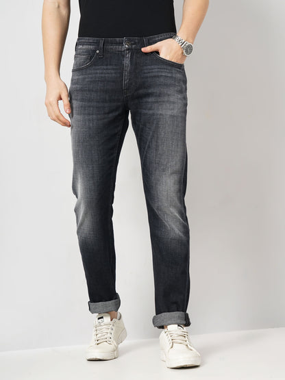 Black Straight Slim Fit Soft Touch Jeans