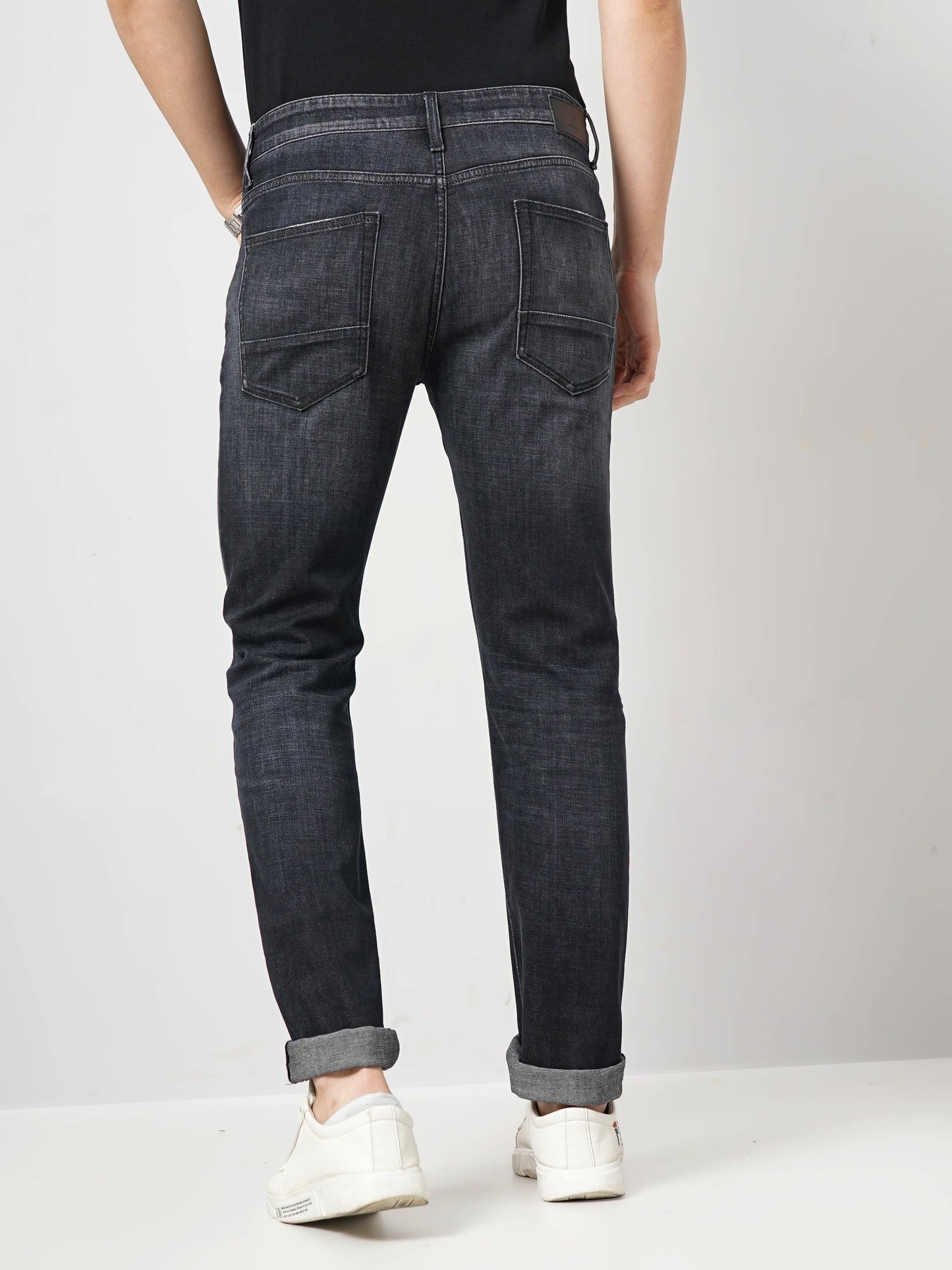 Black Straight Slim Fit Soft Touch Jeans