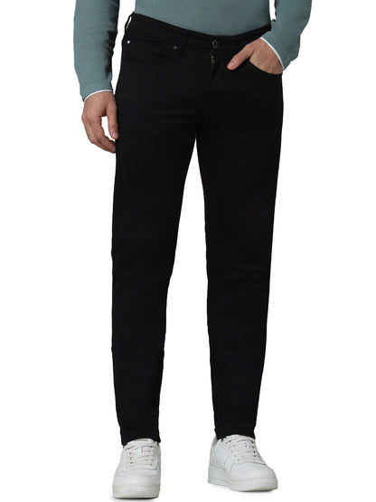 Black Regular Fit Stay Dark Jeans