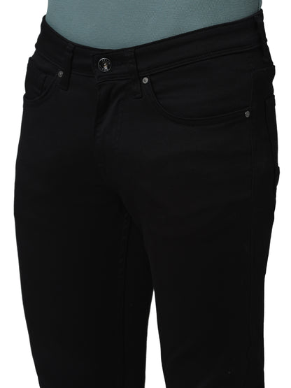 Black Regular Fit Stay Dark Jeans