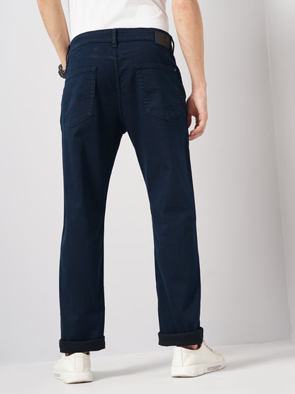 Blue Straight Slim Fit Stay Dark Jeans