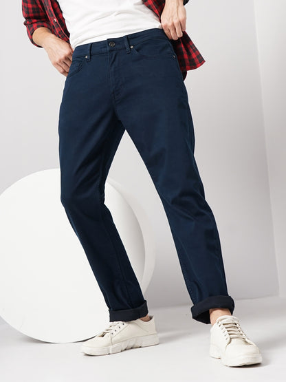 Blue Straight Slim Fit Stay Dark Jeans