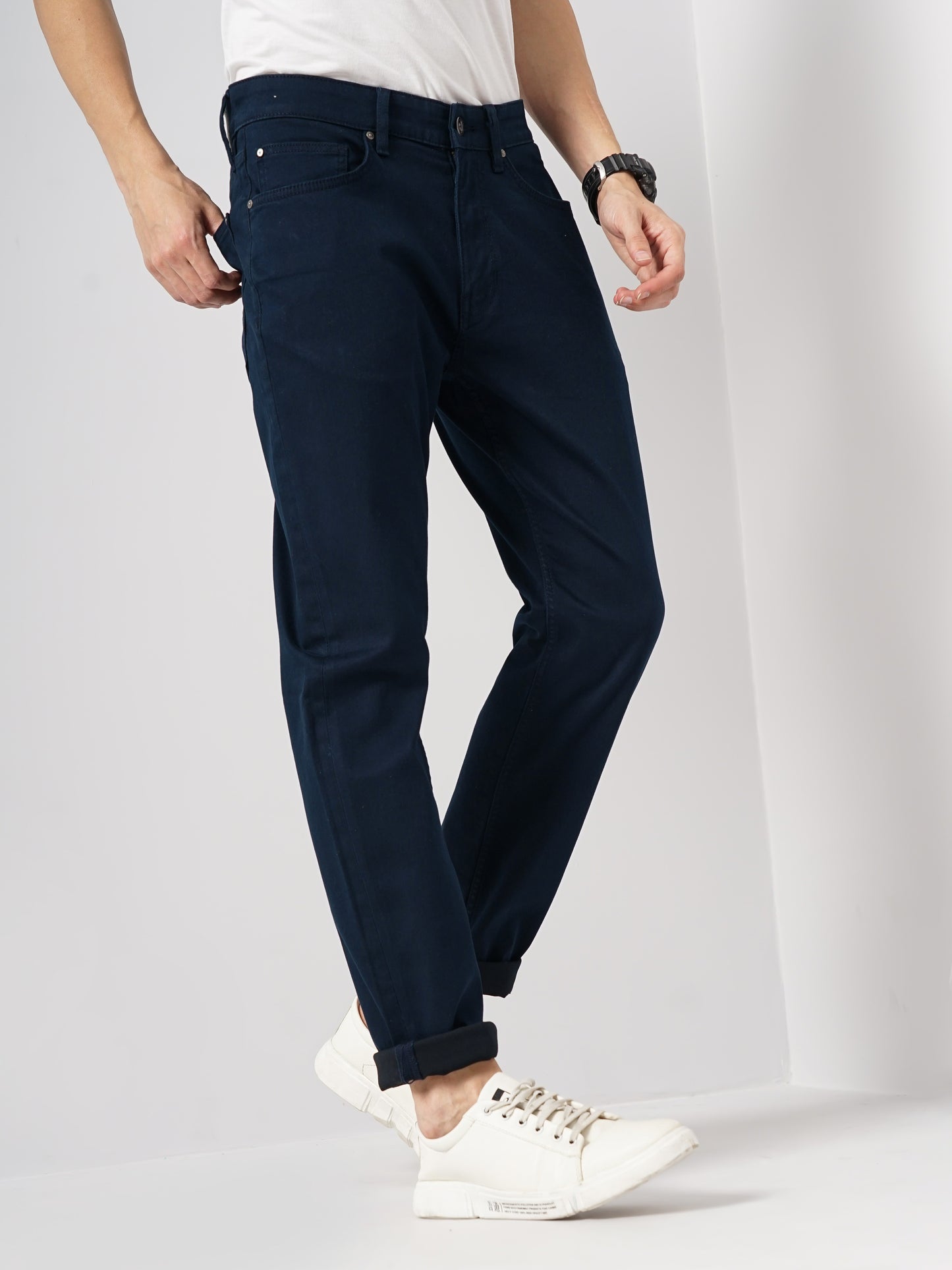 Blue Straight Slim Fit Stay Dark Jeans