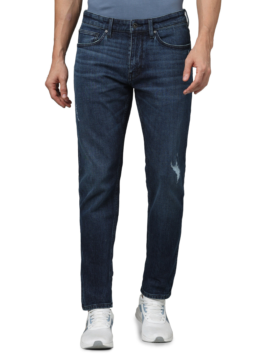 Blue Straight Slim Fit Jeans