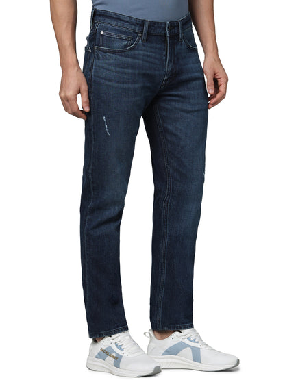 Blue Straight Slim Fit Jeans