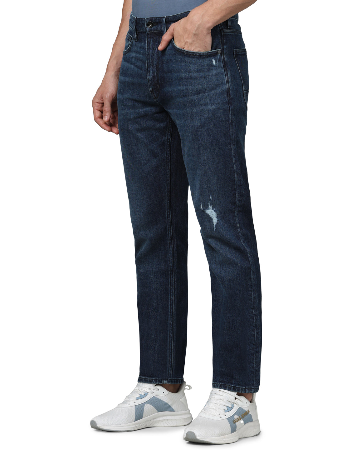 Blue Straight Slim Fit Jeans