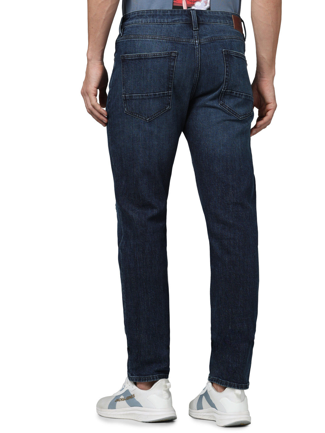 Blue Straight Slim Fit Jeans