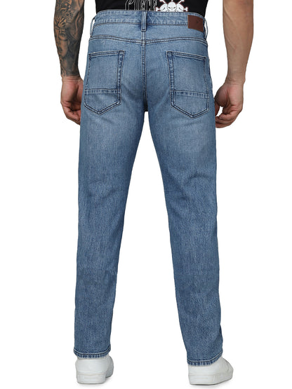 Blue Straight Slim Fit Jeans