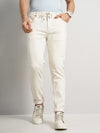 Celio* Cotton Slim Fit Beige Jean