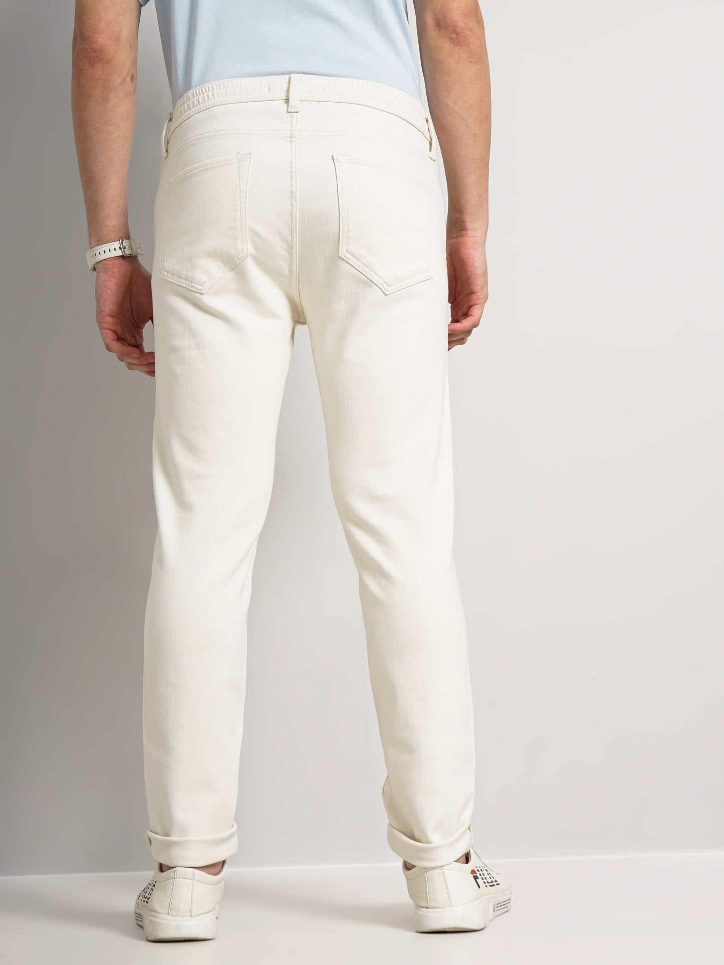 Beige Slim Fit Jeans