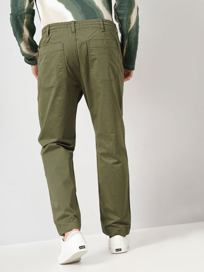 Olive Regular Fit Cargos