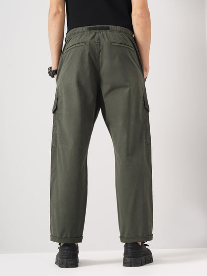 Olive Regular Fit Cargos