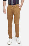 Celio* Cotton Regular Fit Brown Trouser