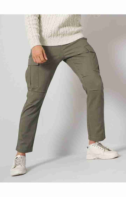 Olive Regular Fit Trousers