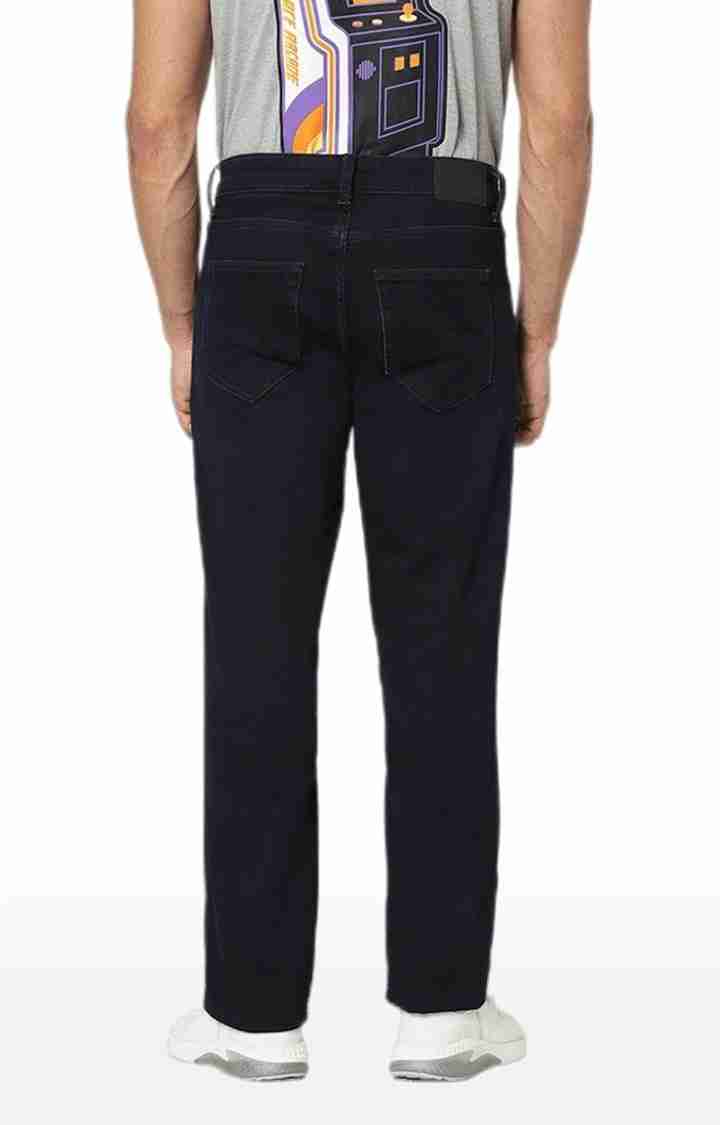 Navy Blue Straight Fit Jeans