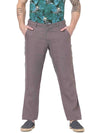 Celio* Linen Straight Fit Grey Trouser