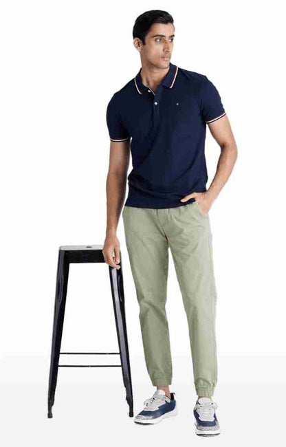 Olive Regular Fit Trousers