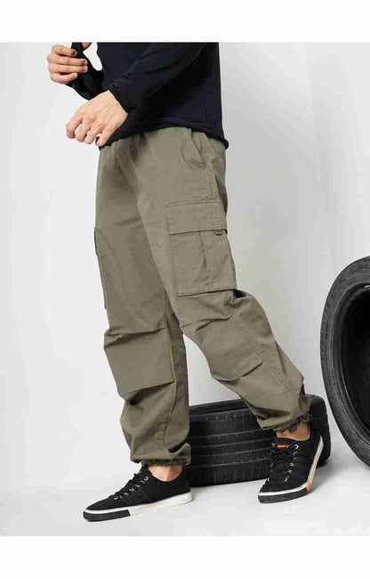 Olive Slim Fit Trousers