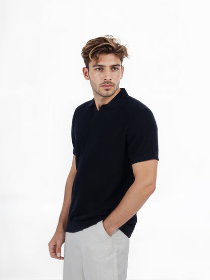 Celio* Men Black Solid Regular Fit Cotton T-Shirt
