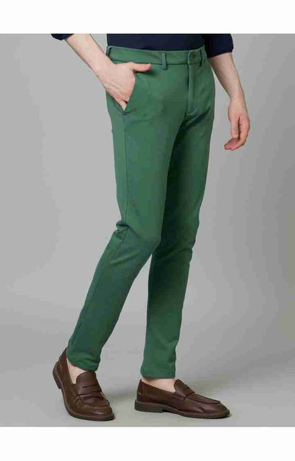 Green Slim Fit Trousers