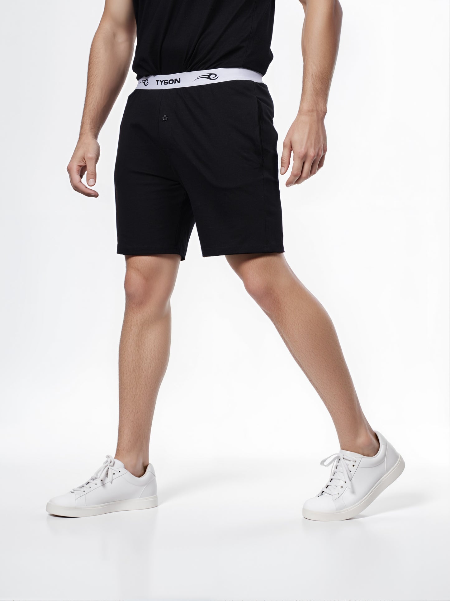 Celio* Men Black Solid Regular Fit Cotton Tyson Shorts