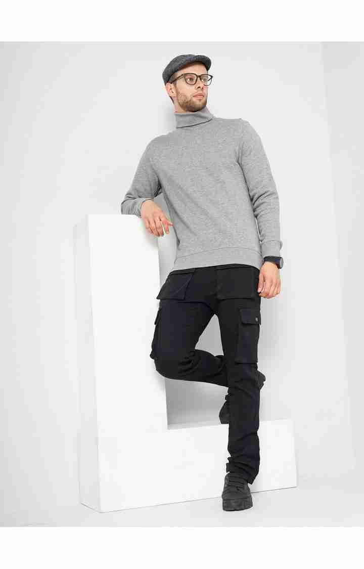 Black Regular Fit Trousers