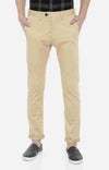 Celio* Cotton Regular Fit Beige Trouser