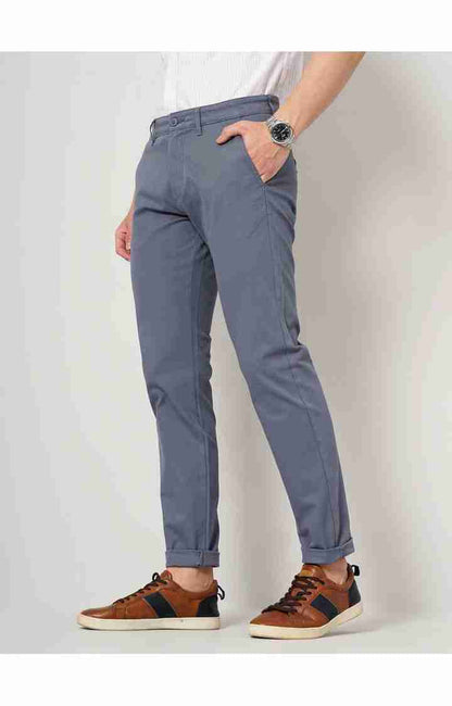 Blue Slim Fit Trousers