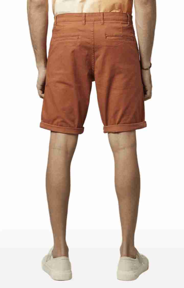 Rust Regular Fit Shorts